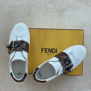 Fendi Pearland Low Top White Sneakers